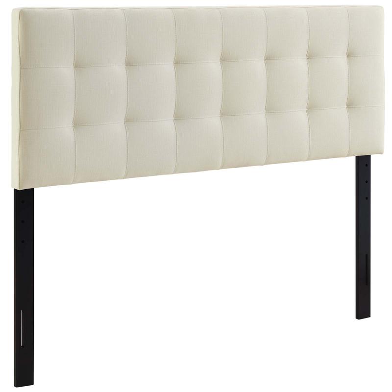 Modway Lily Full Upholstered Fabric Headboard in Ivory