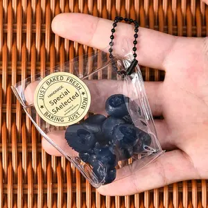 Stress-relief bagged blueberry squishy toy, creative realistic food simulation silicone slow-rebound fruit bag toy