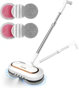 Electric Mop for Floor Cleaning, Self-Propelled Cordless Spin Mop with LED Headlight & 400ml Water Spray, 60-Min Battery, 2500sqft Coverage, Dual Motor for Tile Hardwood Marble Vinyl tiktokshopspringglowup