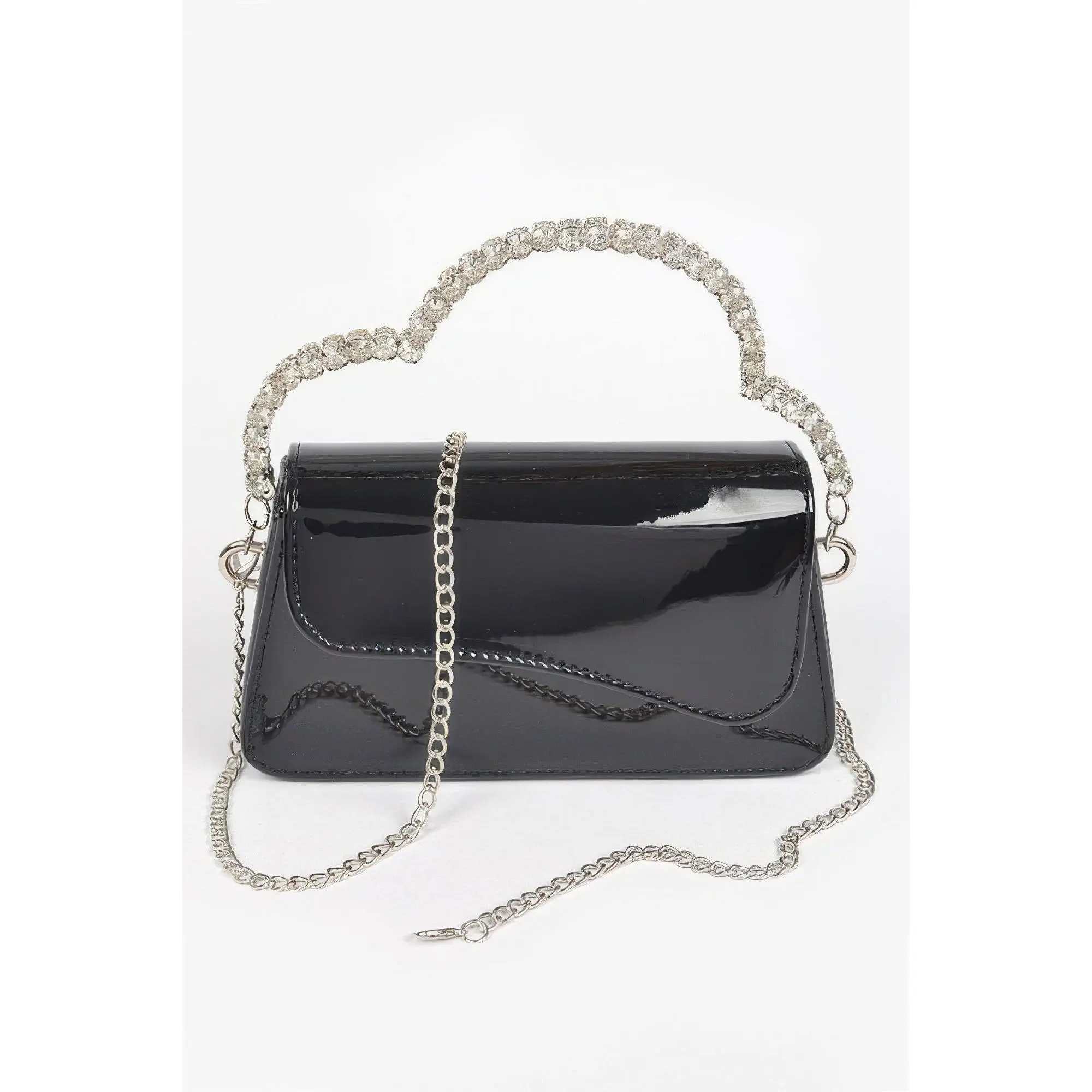 Glitter Rhinestone Handle Bag