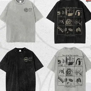 Vintage Washed Fan Gift Streetwear, Iron Lung Shirt, Dark Aesthetic Manga Shirt, Heavyweight Streetwear Boxy Fit, Cyber Y2K F