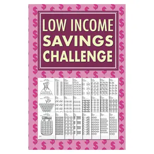 Low Income Savings Challenge Book: Simple Money Savings Challenges Tracker for Women, Easy Way to Save Money $100, $150, $200, $250, $300, $400, $500, $1000, $1500, $3000, $5000, $10000… Paperback.