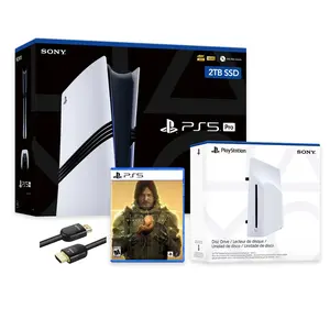PlayStation 5 Pro 2TB SSD Console with Disc Drive, Wireless Controller and DEATH STRANDING Director's Cut - CFI-7019 PS5 Pro