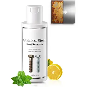 Rust Remover for Stainless Steel, Rust Stain Remover & Cleaner for Stainless Steel Appliances and Furniture - Ideal for Grill, Fridge,  or Pan &  - 3.72 Fl Oz