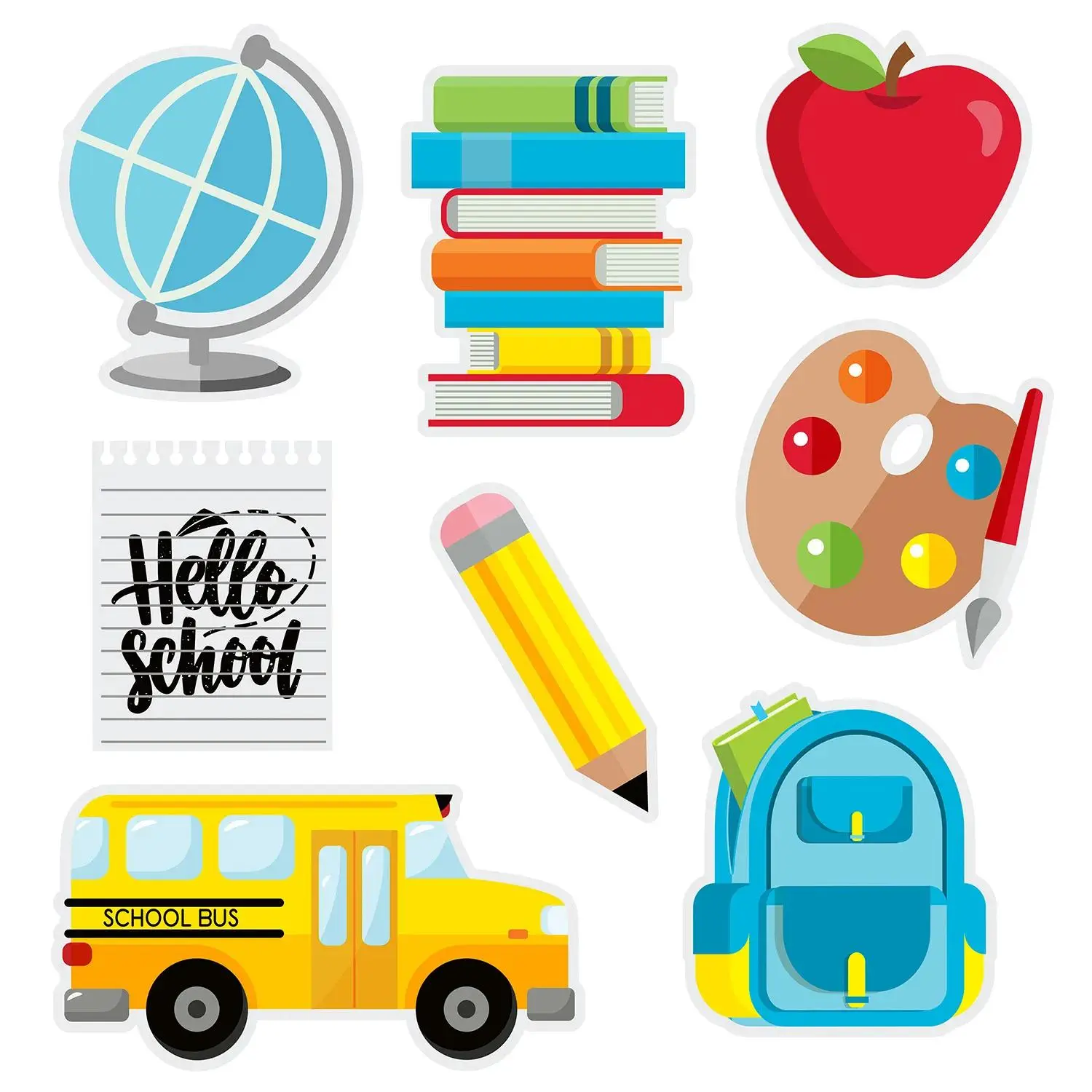 Back-to-School Wall Decorations - 8 Pc.
