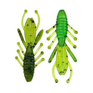 Invinci Core EVO Bug 2”- 12 Pieces Per Pack - Artificial Fishing Lure Soft Plastic Fishing Bait - Trout, Bass, Crappie, Perch, Panfish