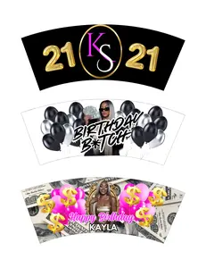 CUSTOM STICKER SHOT GLASSES (MINIMUM 6)