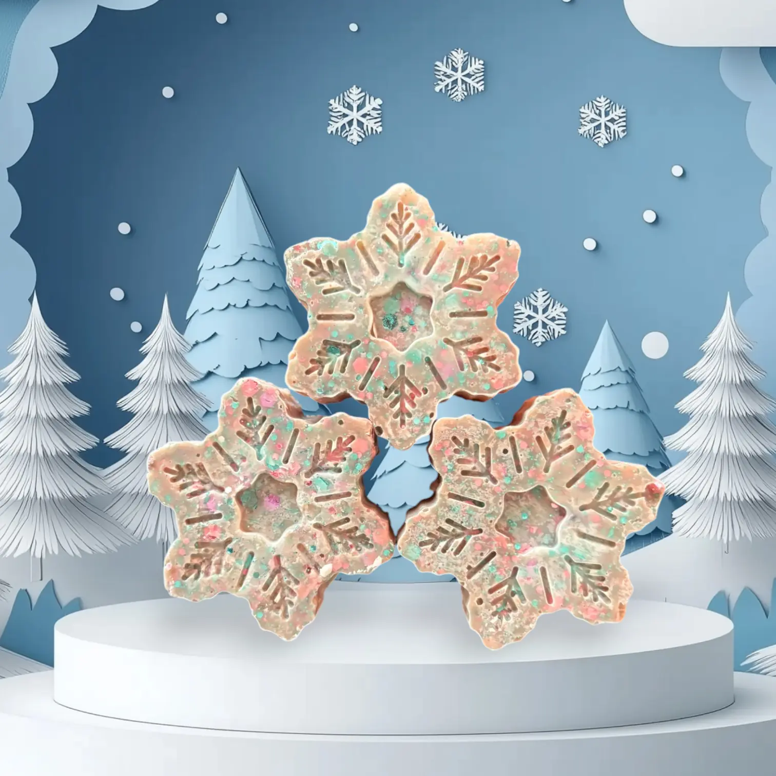 Soy Wax Melt-Christmas Cookie 3 Gift Pack-Strong Scent-Birthday Gifts- Anniversary Gifts- Home Decor- Home Fragrance-Housewarming-Christmas-Winter