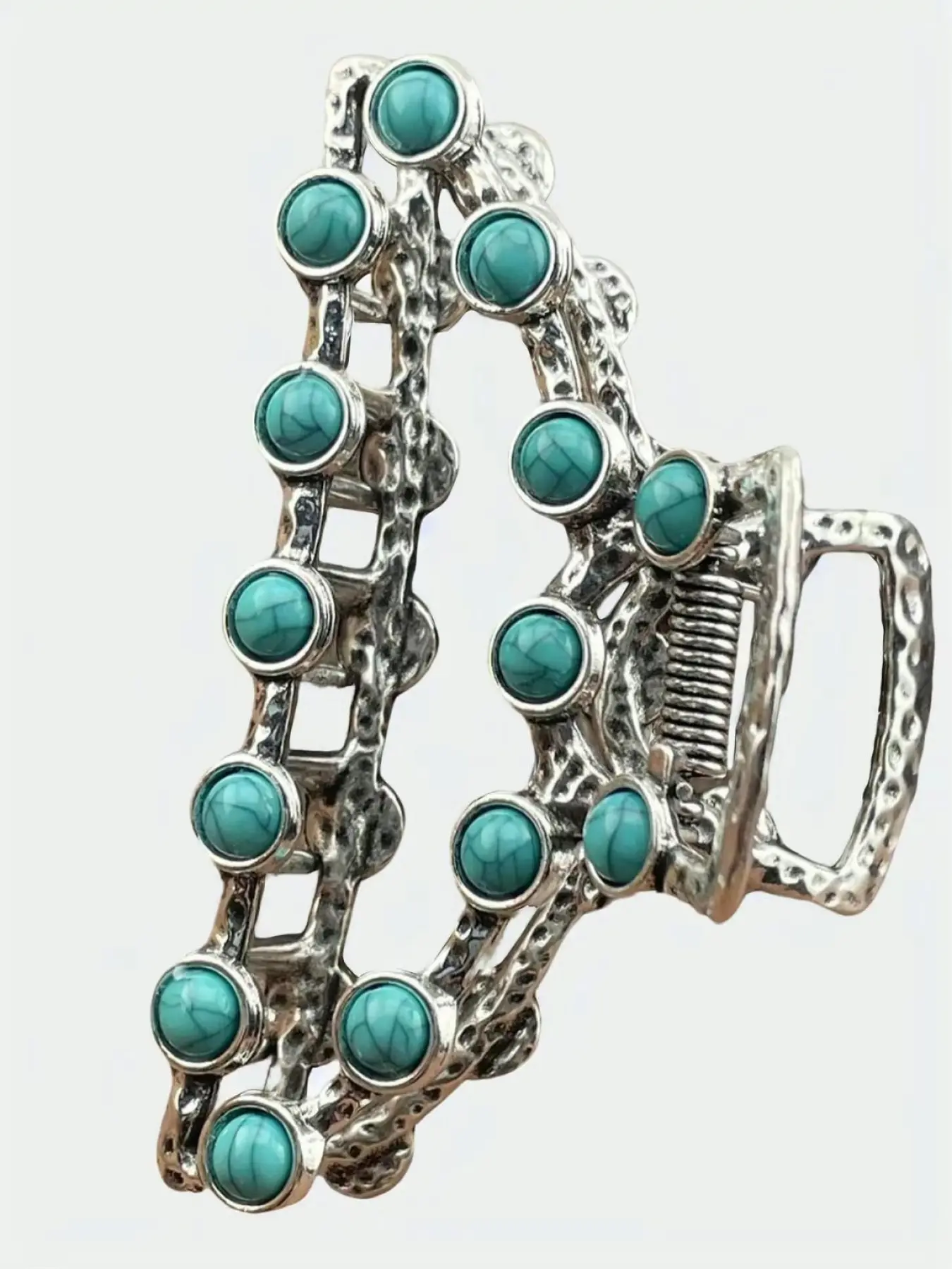 A fashionable and elegant turquoise Hair grab, Claw Clip, Hair Claws, Hair Clips, with a variety of styles to choose from, suitable for daily wear, vacation dates, and other occasions. It is also a surprising and exquisite small gift.