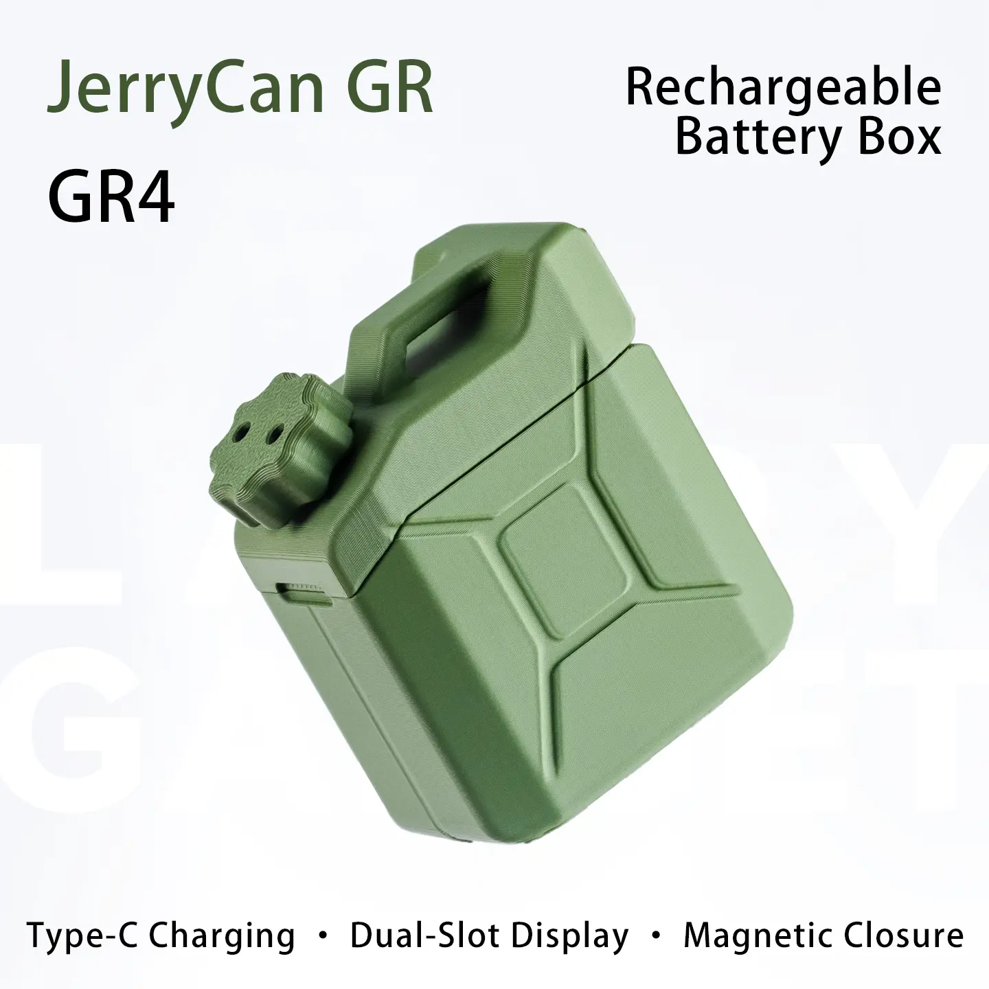 Rotary Battery Box for Ricoh GR IV – JerryCan Style, Dual Chamber, Magnetic Seal