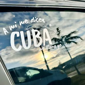 Cuba me llamo yo Decorative Sticker for Car