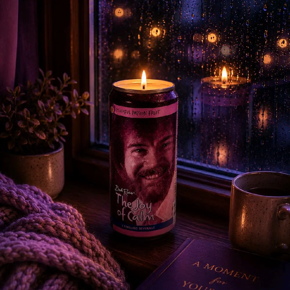 Bob Ross “The Joy of Calm” Passion Fruit Candle