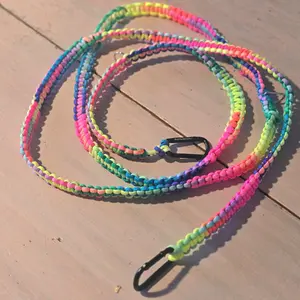 Nomnoms Boutique Rainbow Themed Hands-free Paracord Leash for Dogs and Cats dog leash
