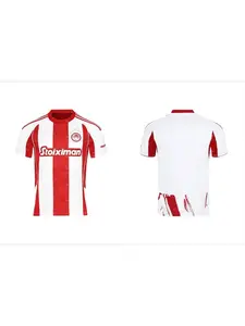 25-26 Olympiacos Piraeus Home jersey Greek jersey Autumn Sports Dry Quickly Men's T-Shirt Children's Clothing Tee Y2k Woman