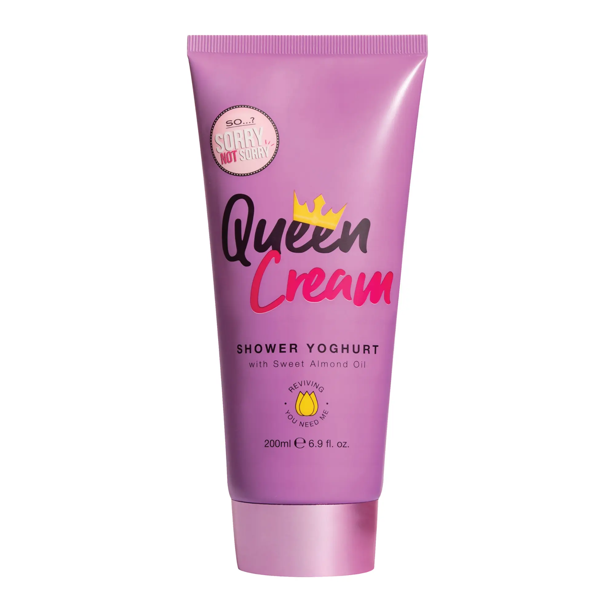Sorry Not Sorry Queen Cream Shower Yoghurt by So…? for Women - 6.9 oz Shower Cream
