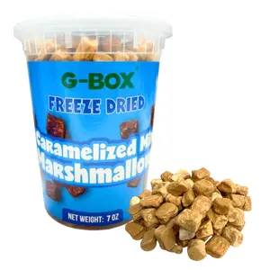 G-BOX Freeze Dried Caramelized Marshmallows Mini in Air Tight Container