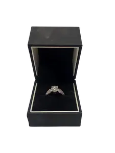 Bellman Buying Group Black Velvet Ring Box- Jewelry Gift Box