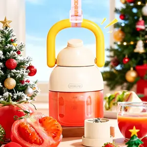 VIBEBLEND BPA-Free Electric Portable Blender & Citrus Juicer, Personal Blender for Smoothies, Shakes, Food Prep & Frozen Blending,30 oz Cup, Straw,2 Lids, USB-C Rechargeable, Dishwasher-Safe Parts, Healthy Juice for Gym, Travel & Kitchen