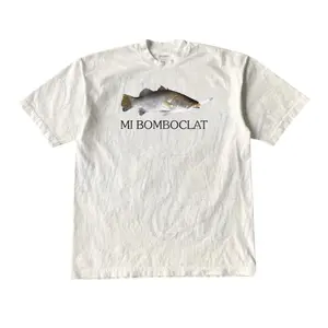 Bomboclat Fish Meme Vintage Style Shirt, Funny Fish Tee, Mi Bomboclat Shirt, Fisher Unisex T-Shirt, Silly Fish Gag Y2k Shirt, Unisex Cotton Crewneck T-Shirt - Medium, Short Sleeve, Casual Streetwear Printed Tee Menswear Top