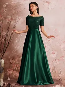Women's Elegant Long Sequin Dress, Formal Cocktail Gown for Weddings, Formal Wear, Versatile Fashion Choice for Any Occasion, Perfect for Casual Outings, Spring