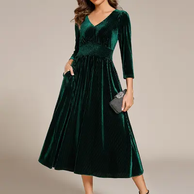 green velvet dress macys Sage Green V Neck Tulle A-Line Long Prom Dresses – luladress