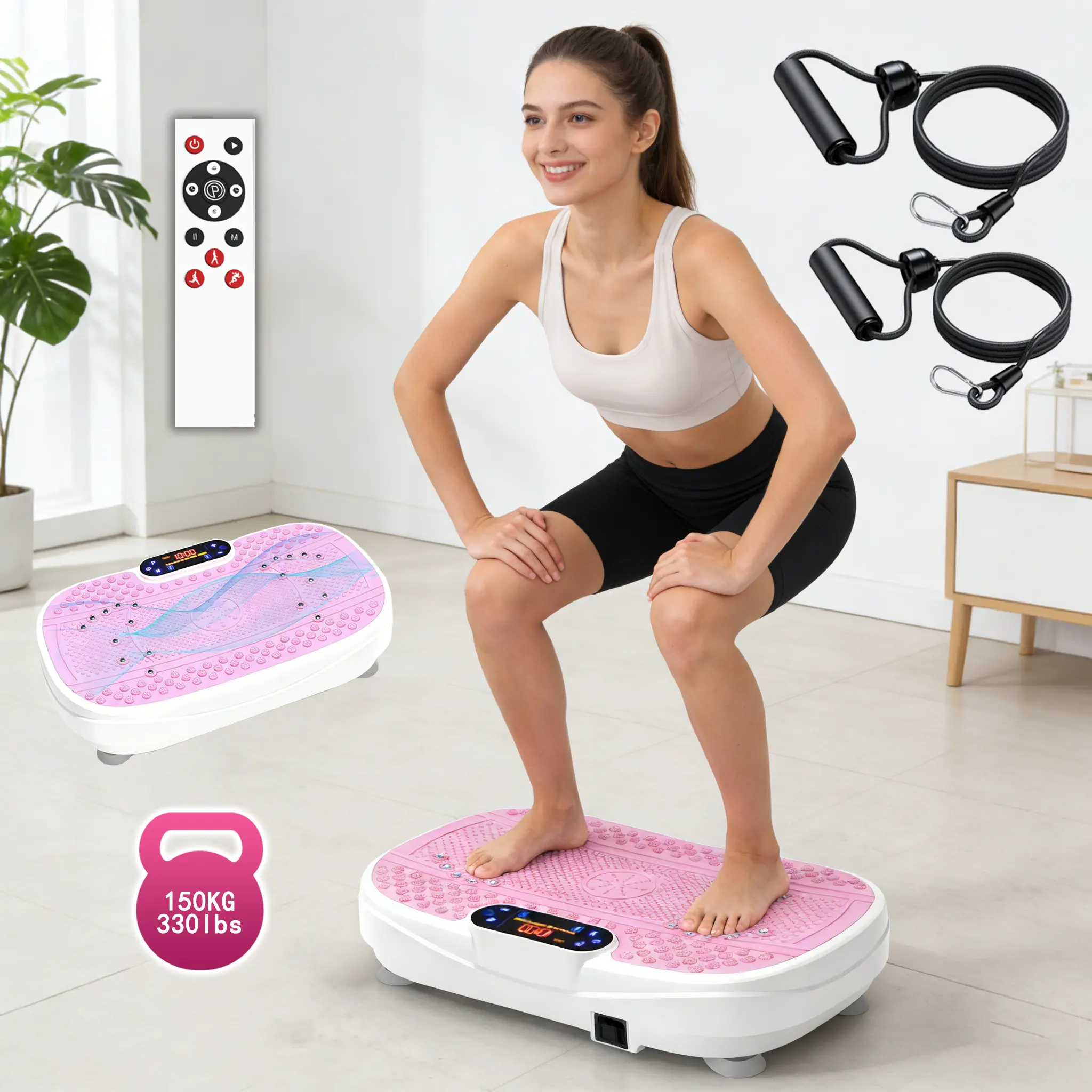 Fahuac Whole Body Vibration Plate Exercise Machine - Portable Home Vibration Plates, 5 Preset Programs, 0-120 Adjustable Speed, LED Touchscreen, Remote Control, 330lbs Load Capacity, Small Footprint - TikTok Shop Fahuac Whole Body Vibration Plate Exercise Machine - Portable Home Vibration Plates, 5 Preset Programs, 0-120 Adjustable Speed, LED Touchscreen, Remote Control, 330lbs Load Capacity, Small Footprint - TikTok Shop