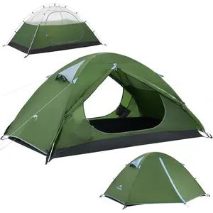 Bleik-A 2-3 Person Camping Tent,  Double Layer Lightweight Backpacking Tents for Camping