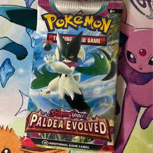 Pokémon Scarlet & Violet Paldea Evolved Booster Pack - 10 Cards & 1 Energy Card - Brand New Sealed Pack for Collectors and Enthusiasts
