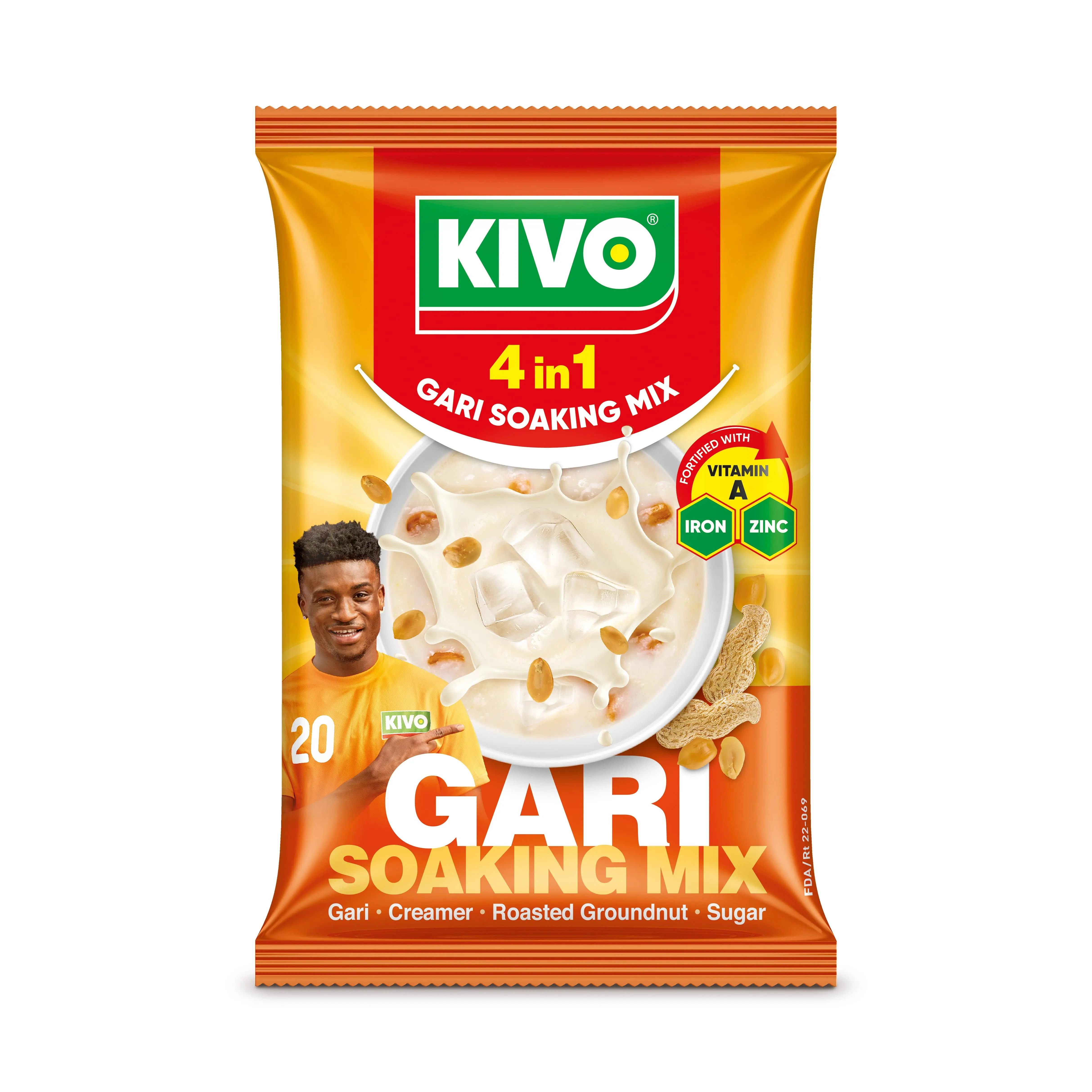KIVO 4 in 1 Gari Soaking Mix 125g