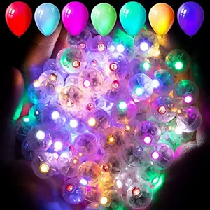 20-Pack Balloon Lights, 9 Colors LED Flashing Bulbs, Long-Lasting Mini Ball Lamps, Party Decorations for Weddings, Birthdays, Holidays