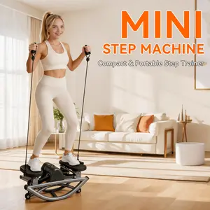 2026 New Rocking Steppers for Exercise at Home, 3D Motion Stair Stepper for Full Body Workout & Low-Impact Balance Board, Home Workout Gear with Resistance Bands, Anti-Slip Mat for Home Use,350 LBS Loading Capacity Exercise Equipment