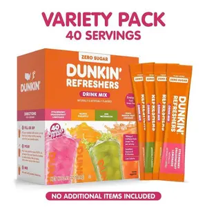 Dunkin' Refreshers 40ct Variety Pack Sugar Free Singles To Go