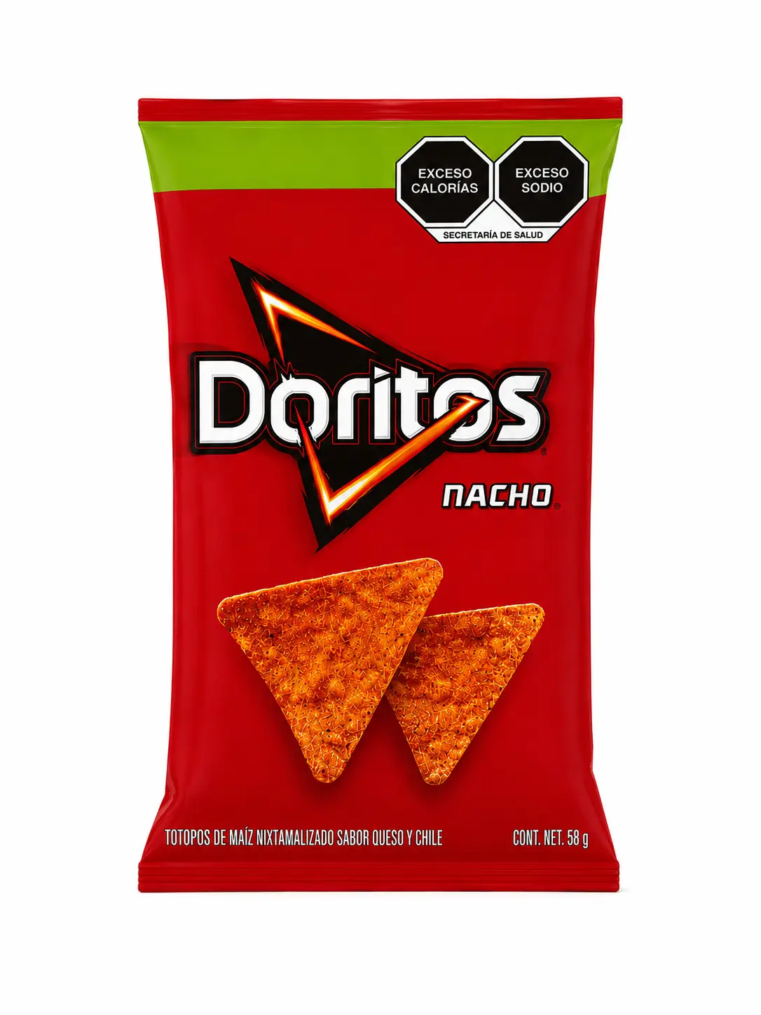 Doritos Nacho Mexican Tortilla Chips with Cheese & Chili Flavor – 58 g (2.04 oz)