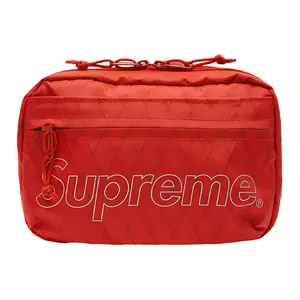 Supreme FW18 Shoulder Bag in Red Nylon, Unisex Crossbody Style