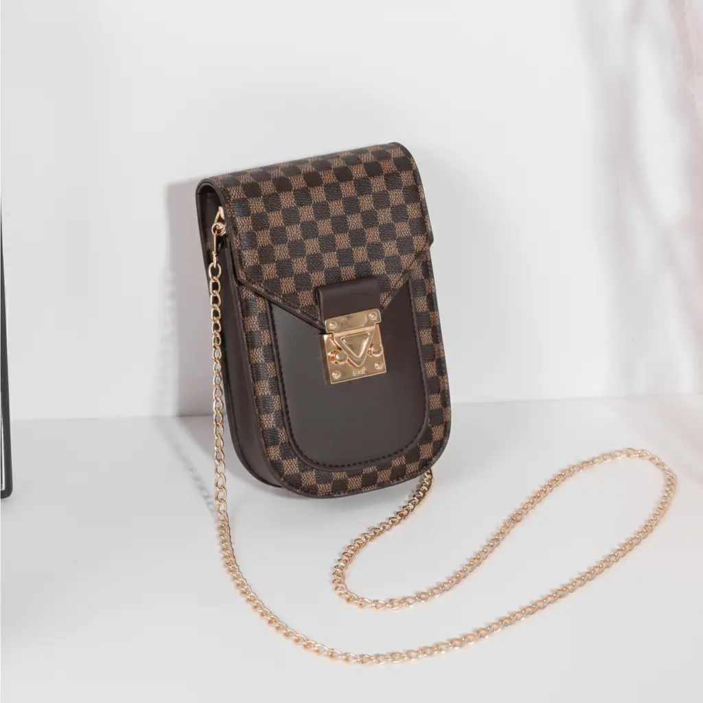 Retro Monogram Mini Crossbody Phone Bag