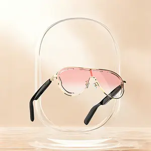 SG-26PRO intelligent AI glasses, wireless audio intelligent women's/men's glasses, with microphone and speaker, equipped with two 80 mAh large-capacity batteries, capable of playing music, answering and rejecting incoming calls, remotely controll