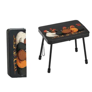 Portable Foldable Outdoor Chair, Small Cute Pocket Chair, Multi-Color Chicken Pattern, Indoor Outdoor Use, Camping BBQ Party