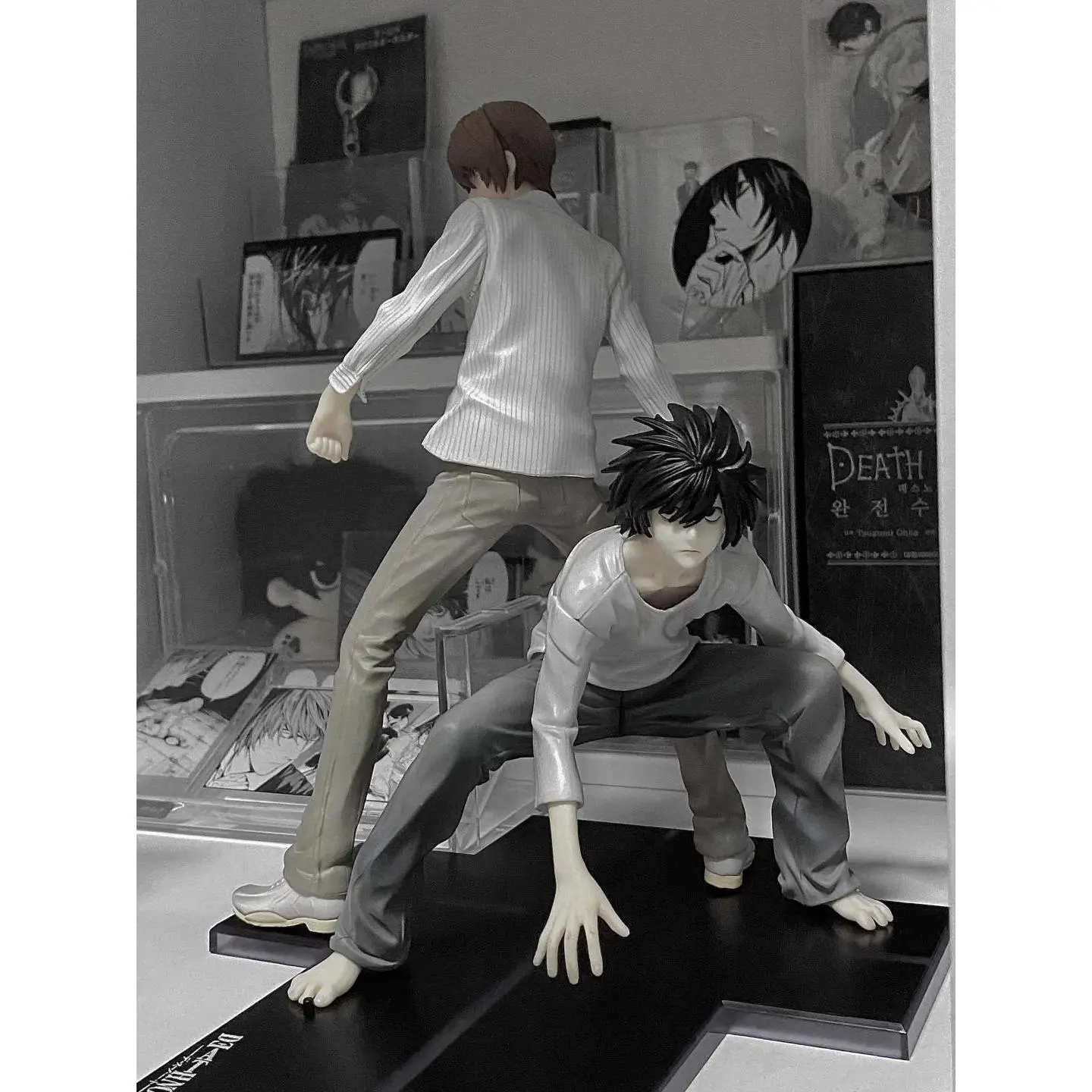 Anime Death Note L Lawliet Figure Yagami Action Figure Figurine Collectible Model Doll Toys Boy Birthday Gift Desktop Decoration