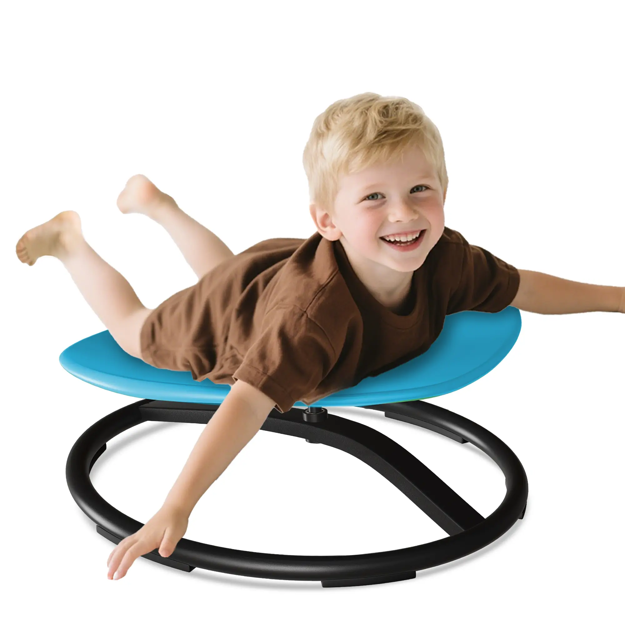 Kids Sensory Swivel Chair, Sit-and-Spin Toy, Sensory Play Rocker, Enhances Physical Coordination and Motor Skills, Durable Swivel Chair for Toddlers a