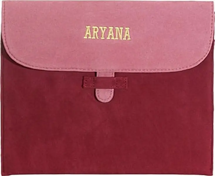 Chic Basic Red Tan Suede Flap Closure Essential Ipad Cover