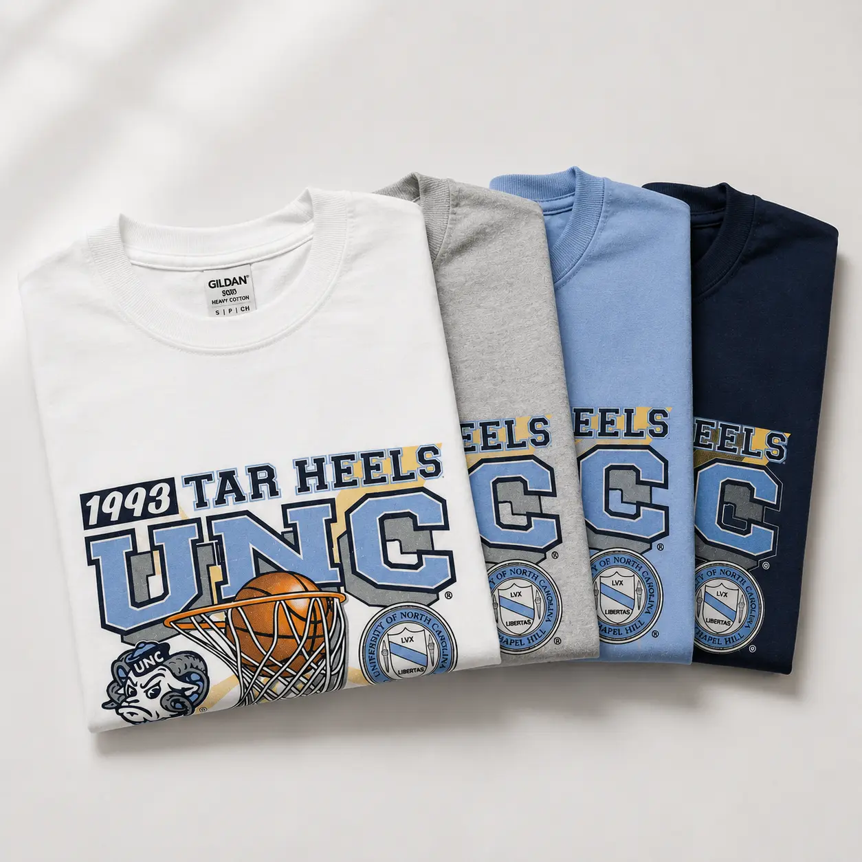 Vintage University Of North Carolina Tournament Champs T-Shirt , Retro 90s Tournament Graphic Tee, Classic Basketball Fan T-Shirt, Sports Lover Gift, Casual Streetwear, 100% Cotton