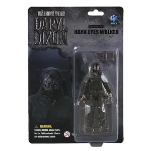 HIYA Exquisite Mini Series 1/18 Scale 4 Inch The Walking Dead Daryl Dixon Dark Eyes Walker Action Figure