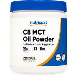 Nutricost Organic C8 MCT Oil Powder - 0.5LB, 95% C8 Content