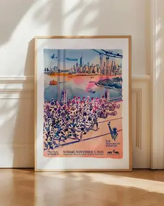 Official Poster of the 2025 TCS New York City Marathon