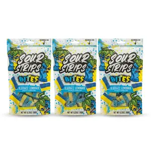 Sour Strips - BlueRazz Lemonade Bites - 3 Pack