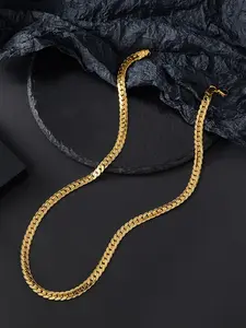 1pc Trendy Hip-Hop Zinc Alloy Cool-Touch Multi-Color Cuban Chain Necklace: Ideal for Street Photography, Singing Performances, Halloween & Christmas Gifts