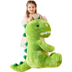 Large Dinosaur Stuffed Animal Plush Toy, Giant Cute 23" T-Rex Jumbo Soft Toy, Huge Big Size Fluffy Plushy Fat Plushie, Gifts for Kids