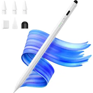 Dual Tip Stylus Pen for iPad(2026-2018),13 Mins  Charge with Tilt Sensitivity and Palm Rejection for iPad 11/10/9/8/7/6th Gen,Air 7/6/5/4/3/M3/M2,Pro 13"/12.9"/11"/M4, Mini 7/6/5th,White