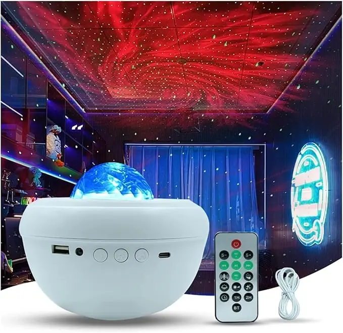Astral Serenity: Galaxy Light Projector  Your Personal Celestial Escape with Bluetooth Sound | Transform Bedrooms into Cosmic Sanctuaries for Deep Relaxation & Dreamy Starry Nights Star Projector for Bedroom & Kids Room, Astronaut Lamp Night Light
