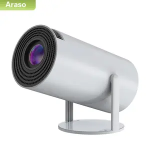 ARASO Portable Projector, 1 Count Projector with 2.4/5G WiFi6 & Bluetooth-compatible Function, 160 Lumens Closed Display Projector